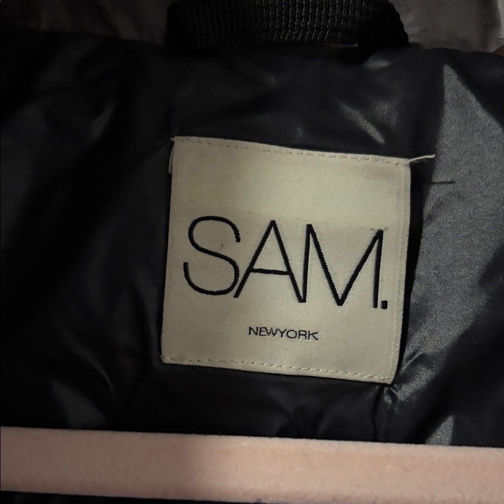 Sam Metallic Gray Puffer Jacket - image 2